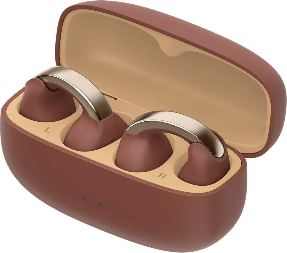 Kufje JVC HA-NP1TTU TWS earcuff, open-back, burgundy