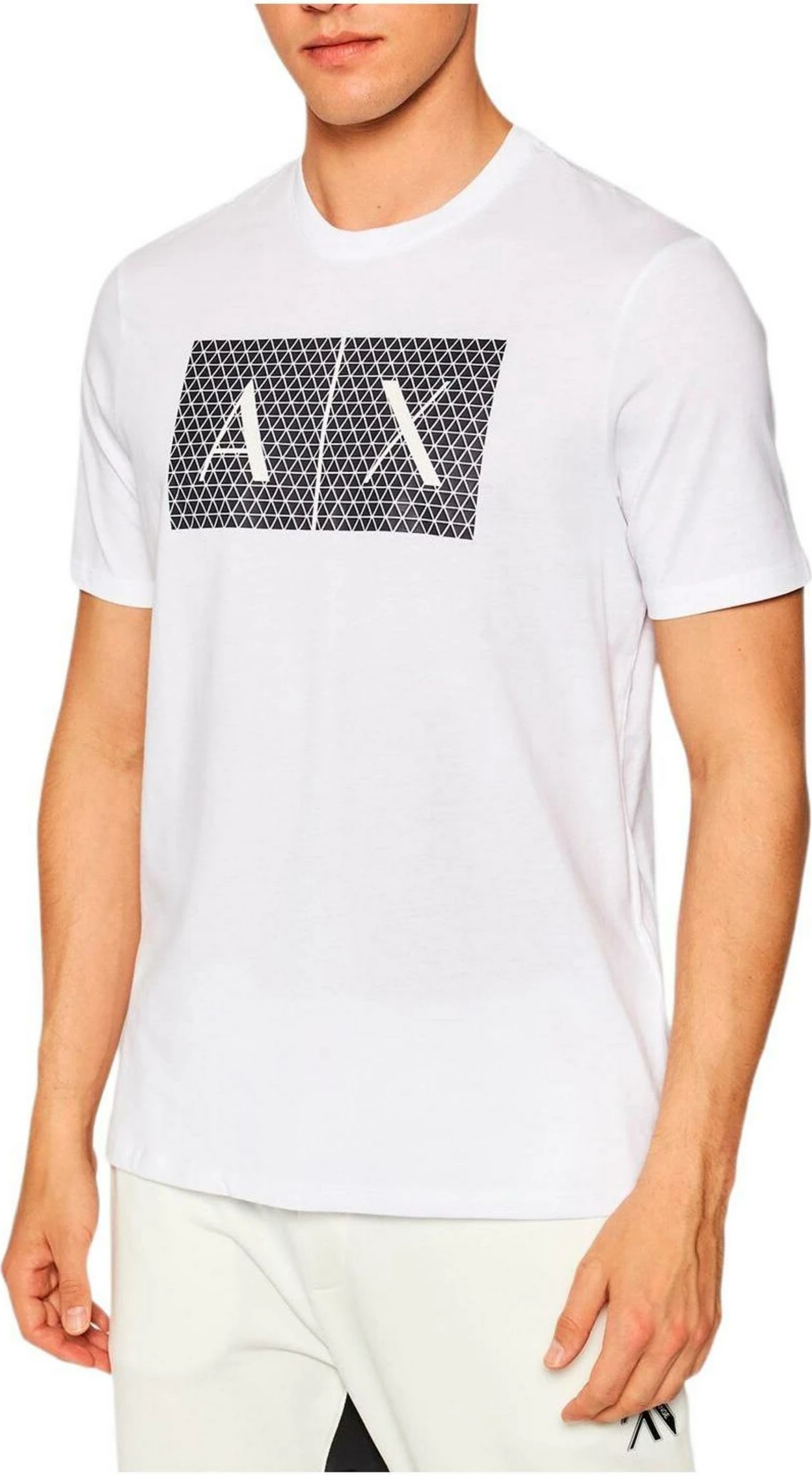 Maicë për meshkuj Armani Exchange 8NZTCK Z8H4Z, e bardhë