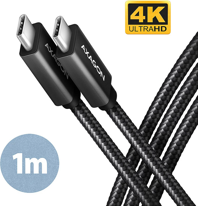 Kabl USB-C Axagon BUCM32-CM10AB, USB 3.2 Gen 2, 1m, i zi