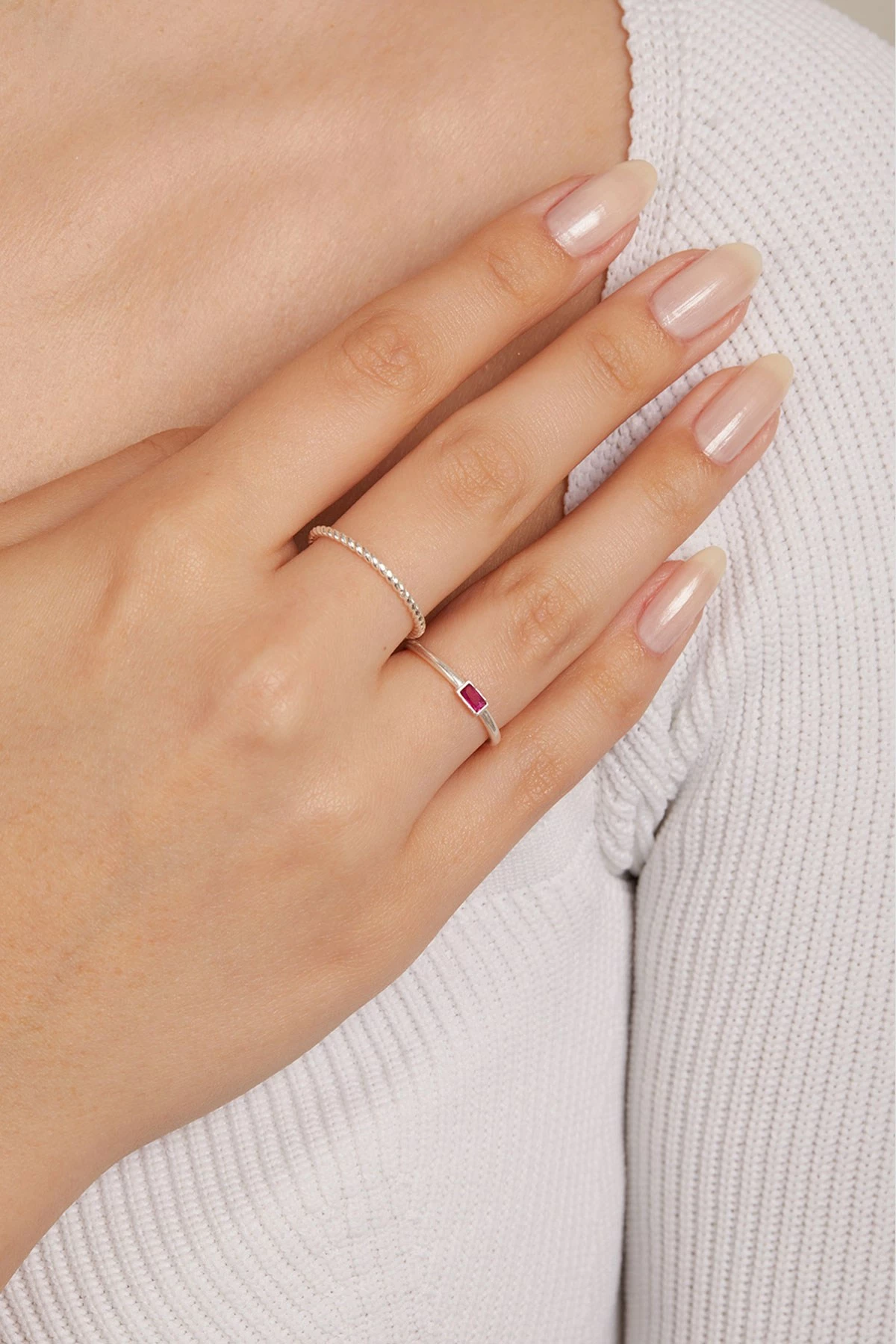 Unazë argjendi Elika Silver, FASET85017