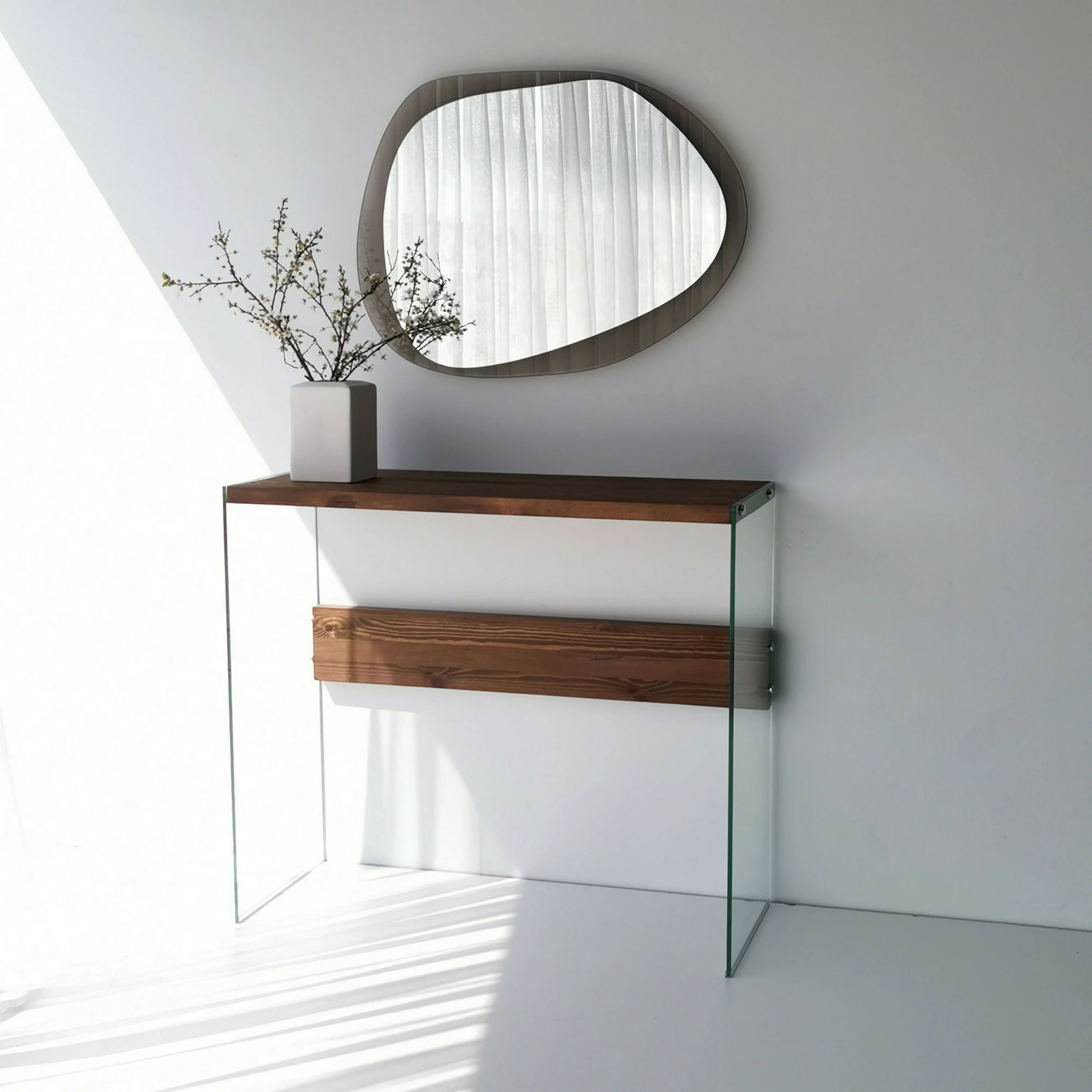 Pasqyrë Hanah Home, bronzi, Aqua A343