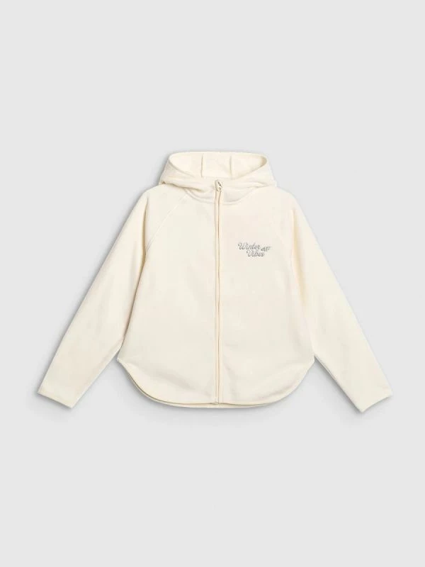 Duks i trashë për fëmijë 4F, vajza, me kapuç