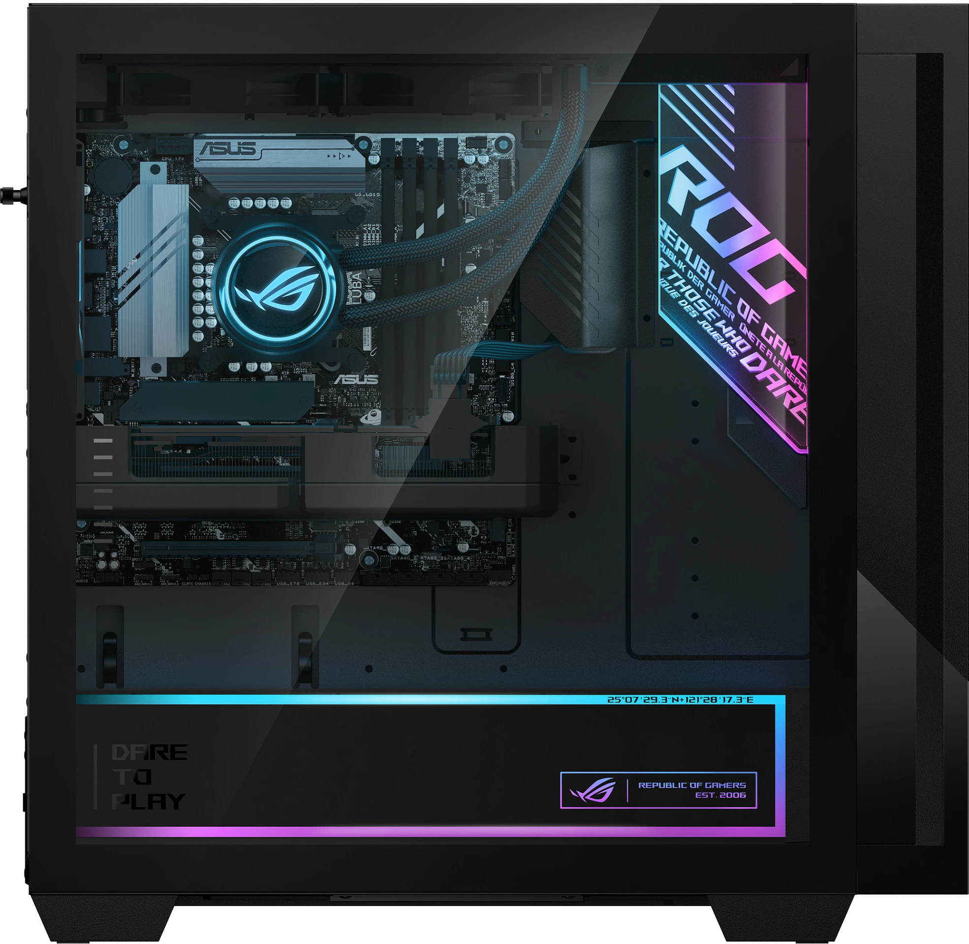 Kompjuter desktop ASUS ROG G700 G700TF-7265KF577W, Core Ultra 7 265KF, 32GB RAM, 1TB SSD, RTX 5080, Windows 11 Home, i zi