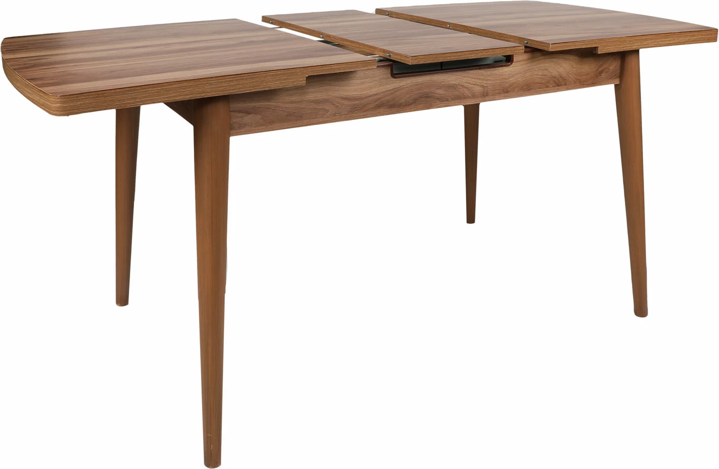 Tavolinë ngrënie me zgjatje, ngjyrë arrë, Inci 1141