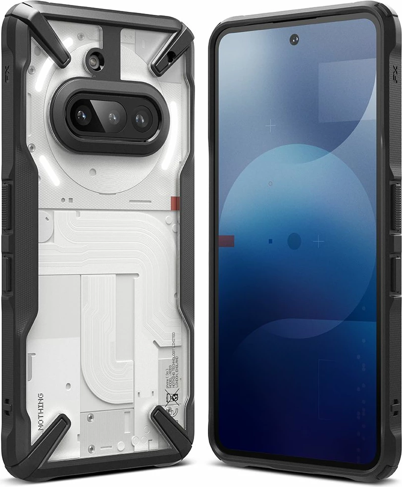 Mbështjellës Ringke Fusion X për Nothing Phone 3A, i zi