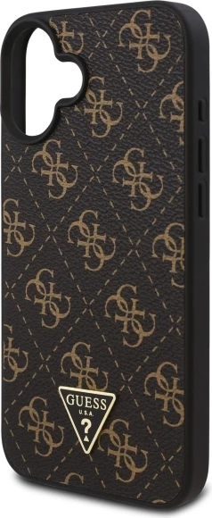 Mbështjellës Guess Triangle për iPhone 16 Plus, i zi
