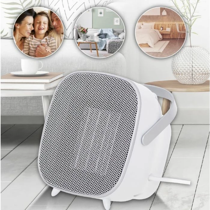 Ngrohës keramik CAMRY CR 7732 1500W me ekran LED, termostat 15-35°C, timer 1-7h, i bardhë