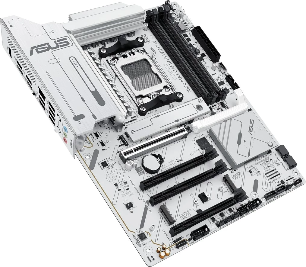 Pllakë amë ASUS X870 MAX GAMING WIFI7 W, Socket AM5, ATX, e bardhë