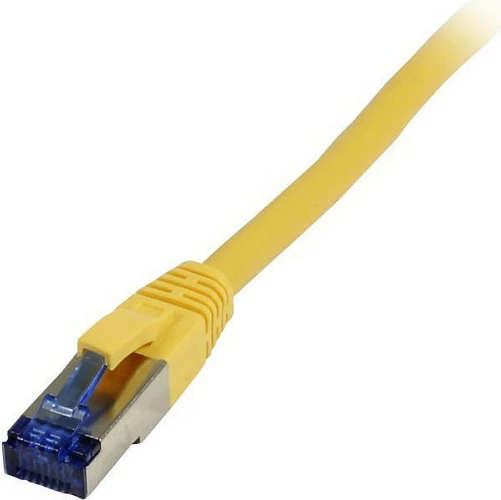 Kabllo rrjeti Synergy21 RJ45 CAT6A 1m, S/FTP, LSZH Superflex, e verdhë