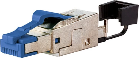 Konektor RJ45 METZ CONNECT 40G Field Plug Pro, Cat 8.1, paketë 10 copë, blu