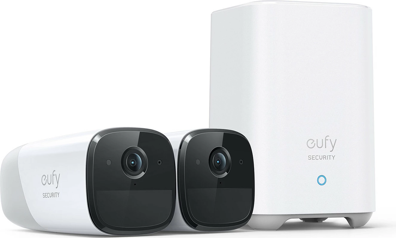 Kamerë sigurie EUFY eufyCam 2 Pro, sistem 2 kamera, 2K, pa kabllo, IP67, HomeKit/Alexa, e bardhë