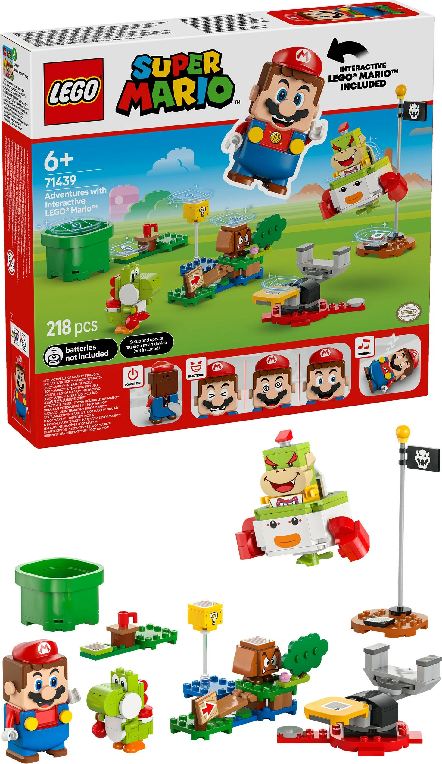 Set ndërtimi LEGO Super Mario 71439, 218 pjesë, multingjyrësh