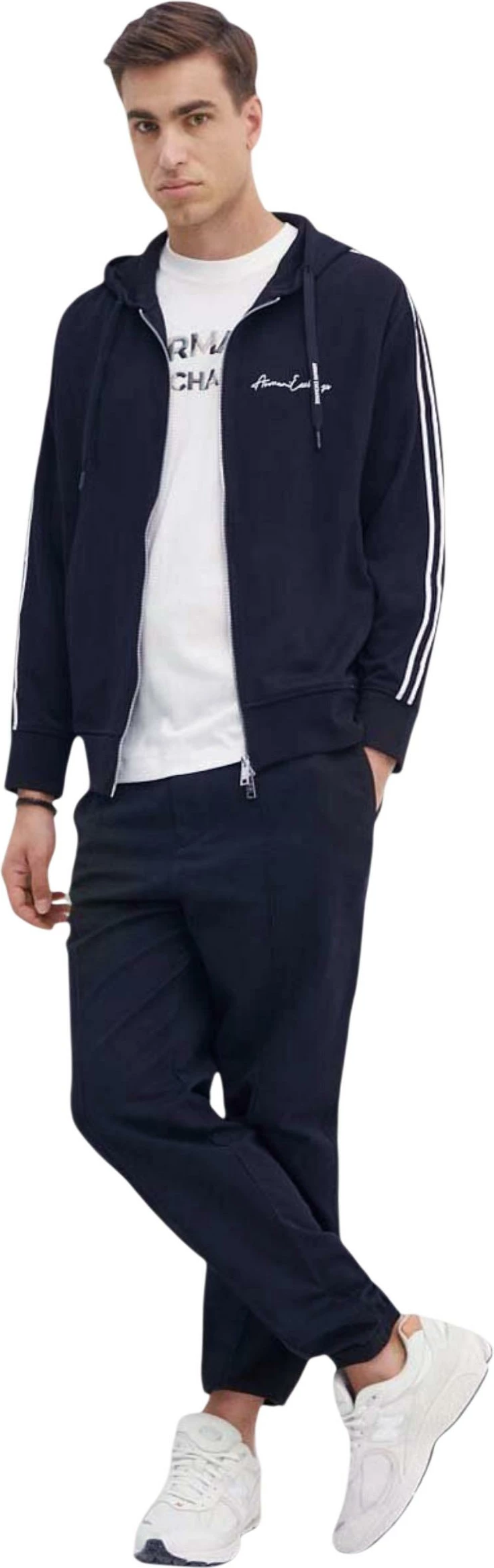 Duks me zingjir Armani Exchange 8NZMSH Z9N1Z për meshkuj, i kaltër [Madhësia: XXL]