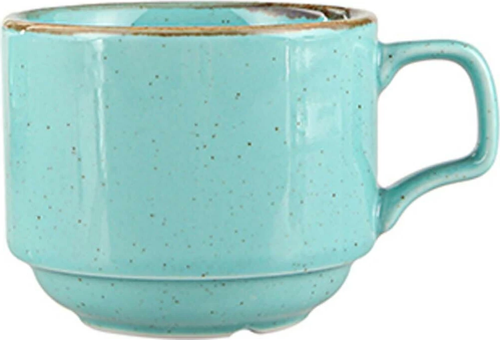 Filxhan i stivueshëm Porland Seasons Laguna 200 ml, kaltër qielli, set 6 copë