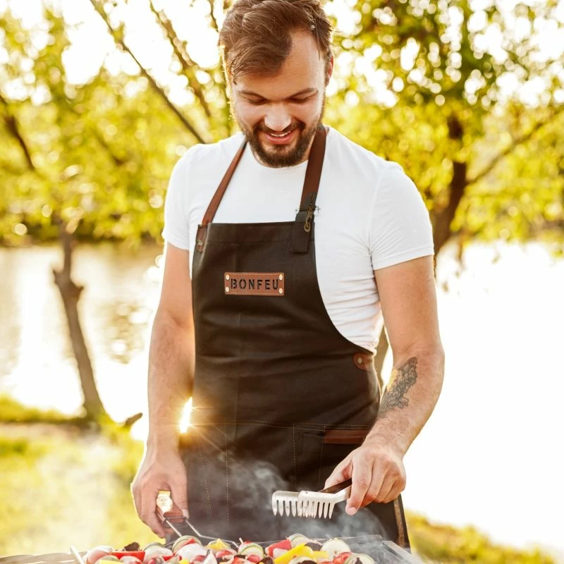 Përparëse lëkure Bonfeu, kafe