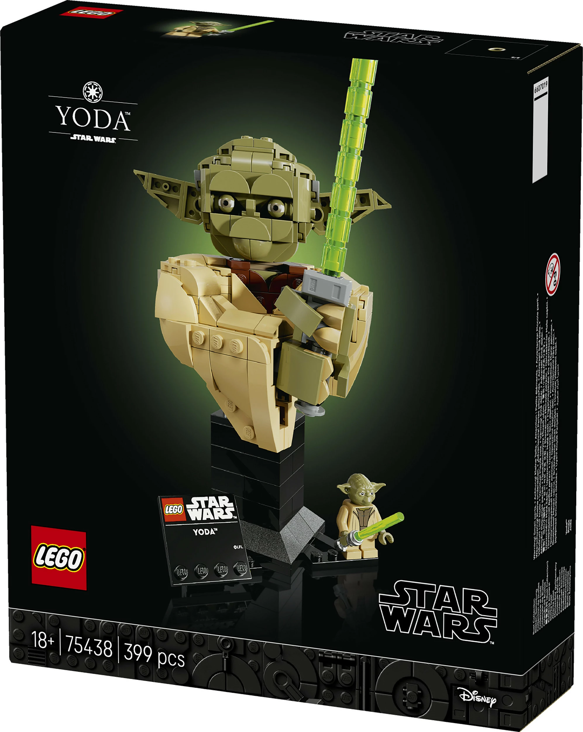 Set ndërtimi LEGO Star Wars 75438 Yoda, 399 pjesë, multikolor