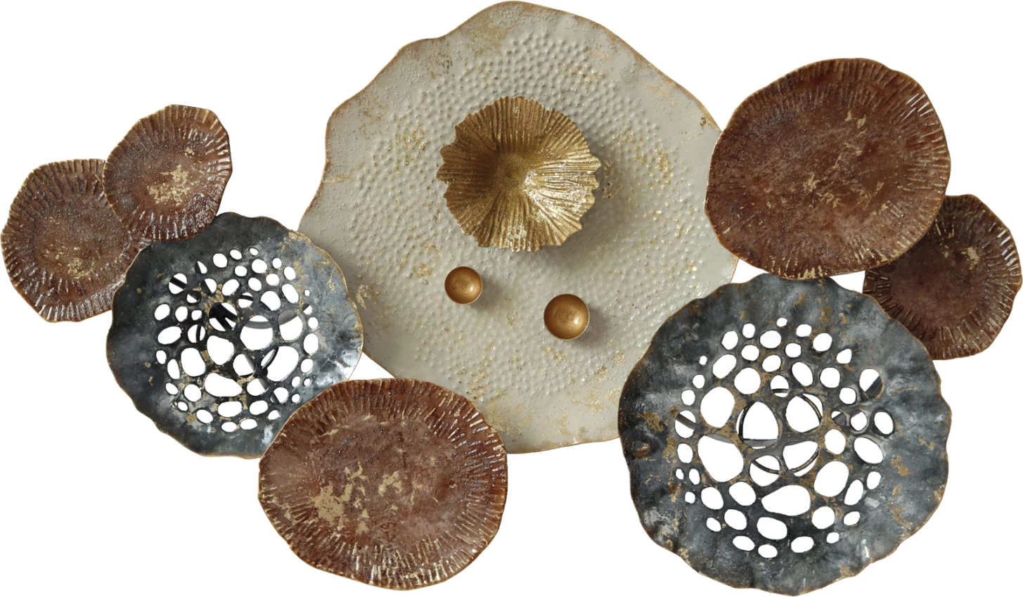 Dekor metalik për mur, FH7162, karbon terrakota, 66x5x38 cm