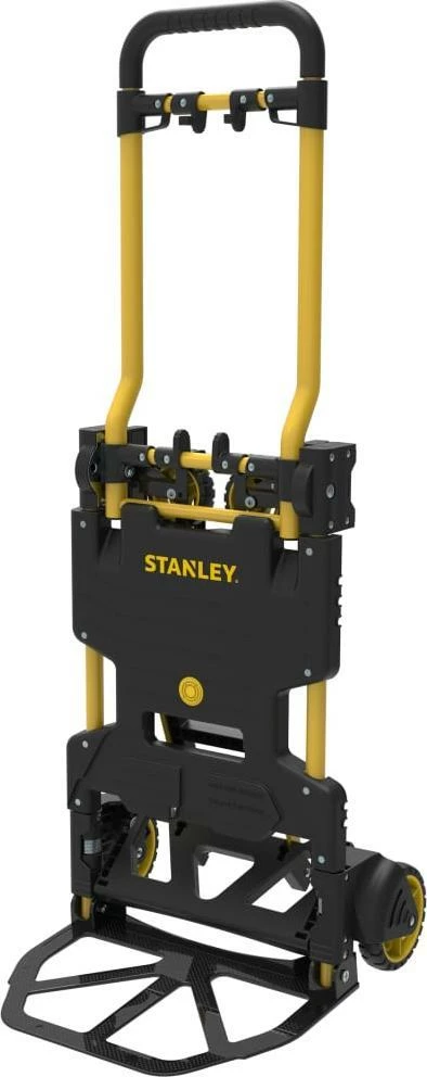 Karrocë transporti 2-në-1 Stanley FT585 (SXWTD-FT585), kapacitet 70/137 kg, e palosshme, e zezë/verdhë
