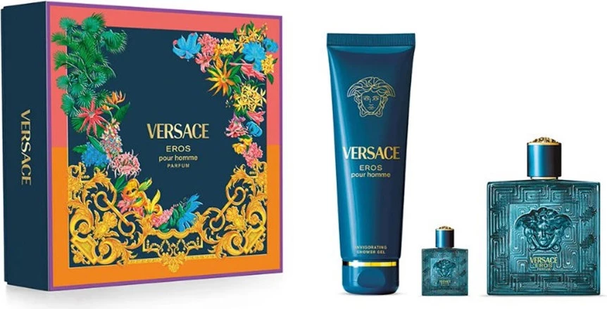 Set parfum për meshkuj Versace Eros 100ml + 5ml + xhel dushi 150ml