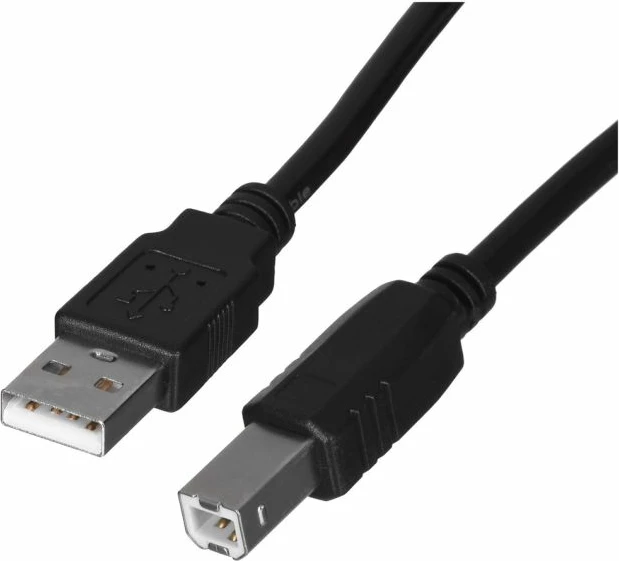 Kabllo USB 2.0 Lanberg CA-USBA-10CC-0018-BK, e zezë, 1.8m