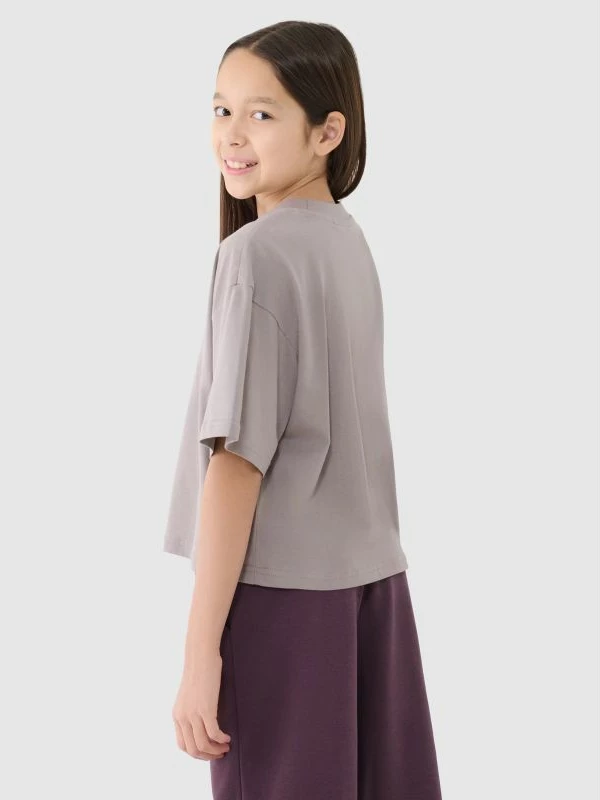 Maicë crop top oversize për fëmijë 4F [Madhësia: 122]