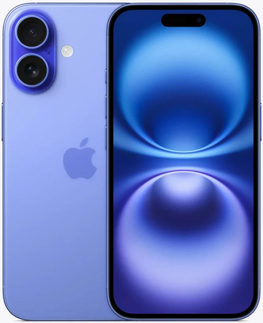 Celular Apple iPhone 16 MYEC3HX/A, 128GB, 6.1", Ultramarine