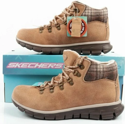 Çizme dimri Skechers për femra, kafe