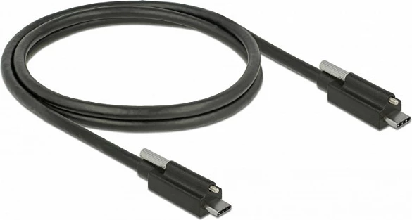 Kabllo USB-C DeLOCK 83719, 1 m, USB 3.2 Gen 2, 10 Gbps, 3A, e zezë