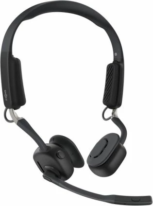 Kufje pa tela Shokz OpenMeet mic-ANC, të zeza, me USB-C dhe adapter USB-A
