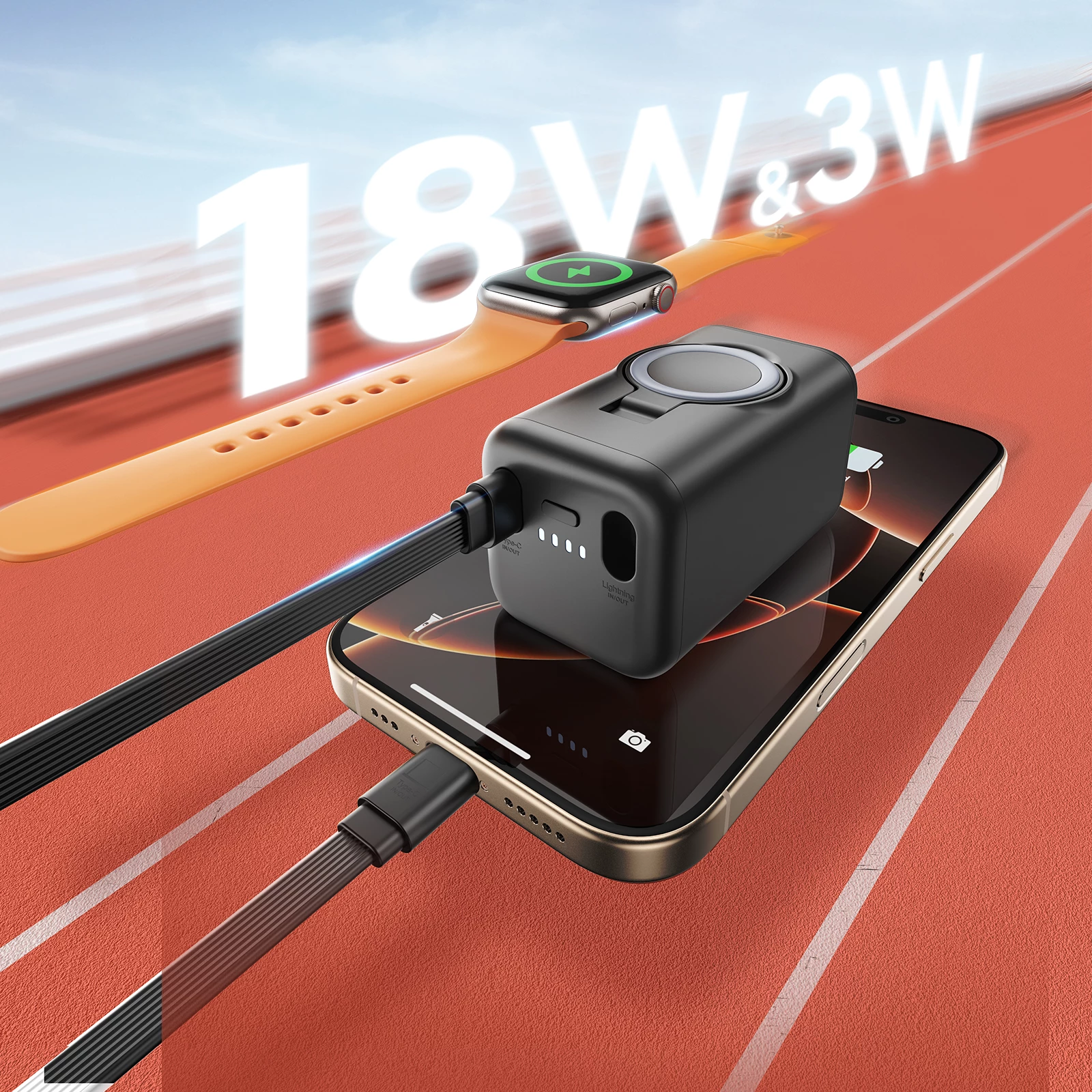 Powerbank për smartwatch Joyroom JR-W13, 5000mAh, i zi