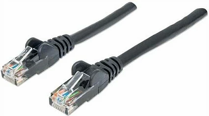 Kabllo rrjeti Intellinet Cat6 2m, RJ45, U/UTP, PVC, e zezë