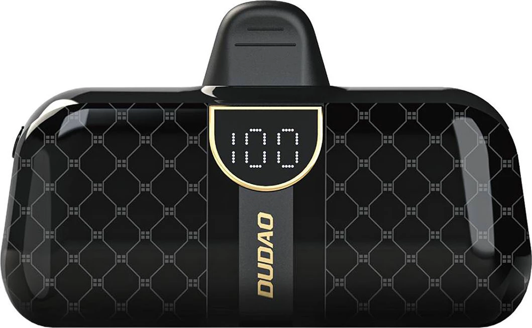 Powerbank Dudao K20SL, 5000 mAh, Lightning/USB-C, e zezë