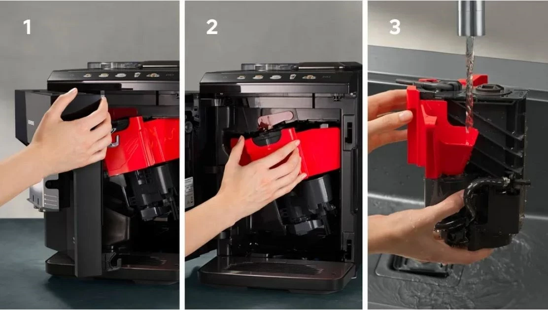 Aparat kafeje Siemens EQ.500 TP513R09, plotësisht automatik, 1.9 L, i zi