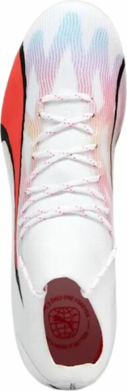 Atlete futbolli për meshkuj Puma Ultra Pro FG/AG, të bardha