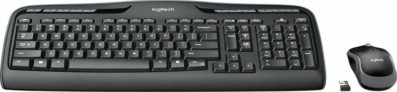 Set tastierë + Maus pa tela Logitech MK330 920-003999, US layout, 2.4GHz USB receiver, i zi