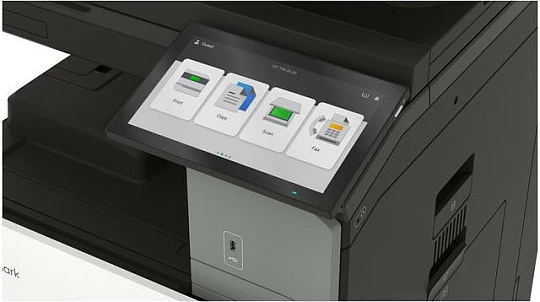 Printer multifunksional Lexmark CX833se, laser me ngjyra, A4, 55 ppm, touchscreen 10", duplex, Ethernet, bardh e zi