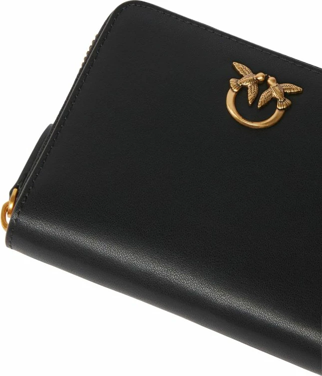 Portofol lëkure për femra Pinko Taylor Zip Around, i zi