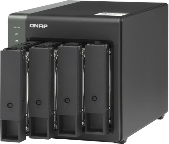 NAS QNAP TS-431X3, 4GB RAM, 4 vende, Tower, i zi