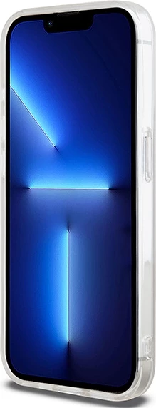 Mbështjellës DKNY IML Mono & Stripe MagSafe për iPhone 13 Pro / 13, Rozë