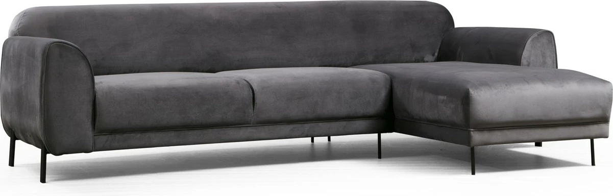 Kënd divan-krevat Atelier del Sofa, këndi djathtë, ngjyrë antracit