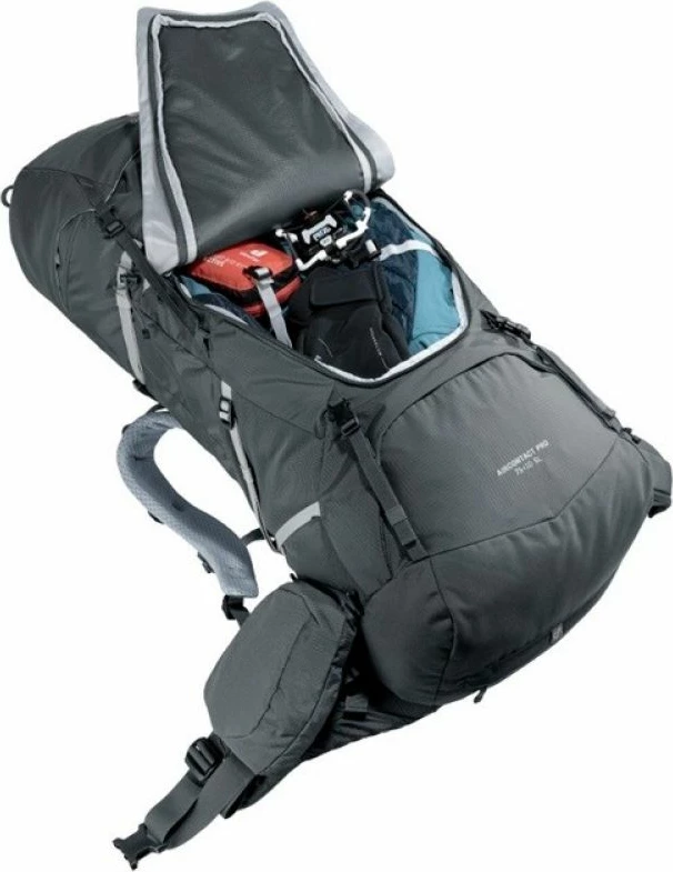 Çantë shpine hiking Deuter për femra, e zezë