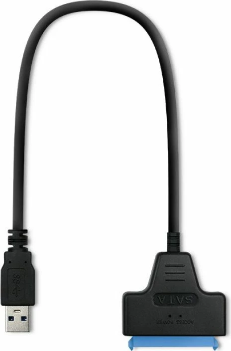 Adapter USB 3.0 SATA Qoltec për HDD/SSD 2.5", i zi