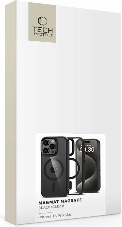 Mbështjellës Tech-Protect MagMat MagSafe për iPhone 16 Pro Max, Transparent