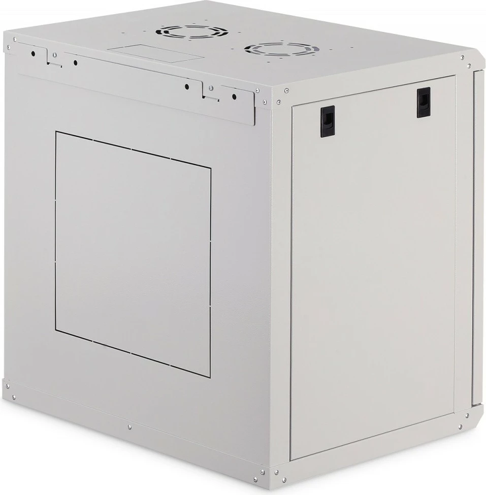 kabinet rrjeti muror Digitus DN-37108 Dynamic 19" 12U, 607×600×450 mm, x4 shina të rregullueshme, derë xhami, IP20, ngarkesë 60 kg, gri