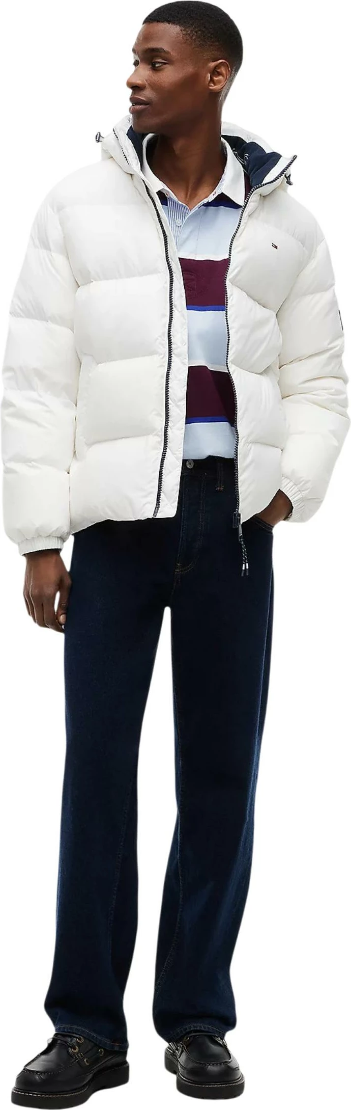 Jakne për meshkuj Tommy Hilfiger Jeans DM0DM19786, e bardhë [Madhësia: S]
