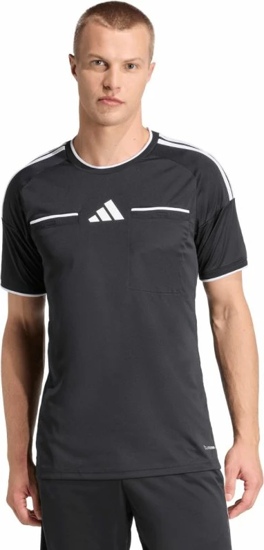 Fanellë gjyqtari adidas Referee 26 për meshkuj, e zezë
