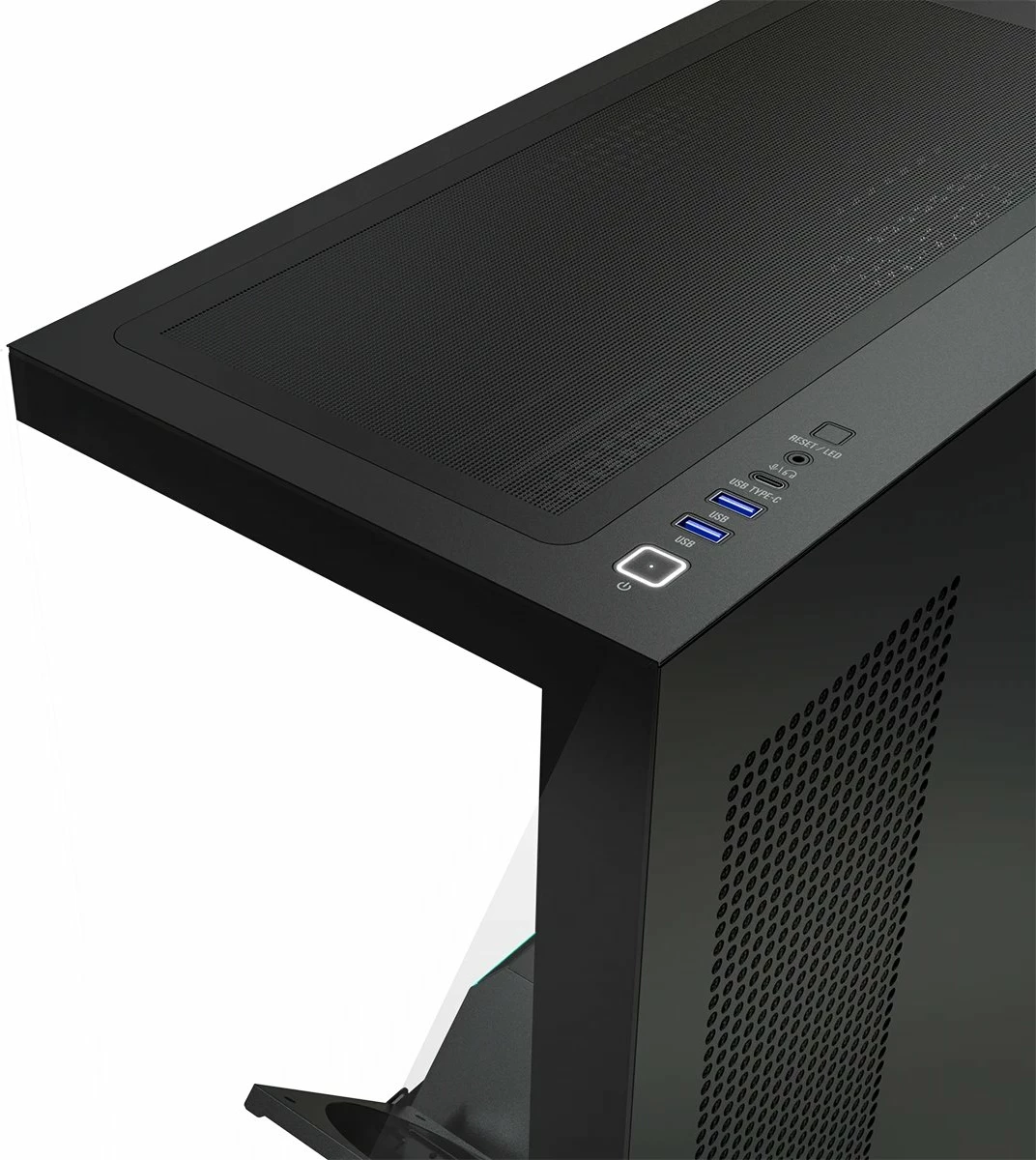 Kasë Modecom Volcano Stellar Plus AT-STELLAR-PLUS-NF-0000-10, ATX Midi Tower, ARGB, USB-C, pa furnizim, e zezë