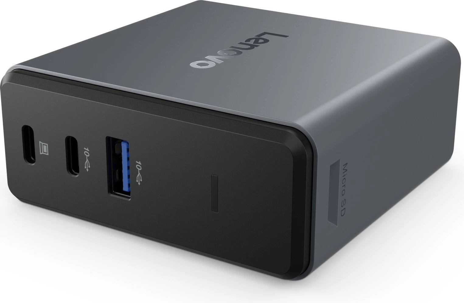 Docking station Lenovo GAN Powered X9, USB Type-C, HDMI 2.1, 60W, gri