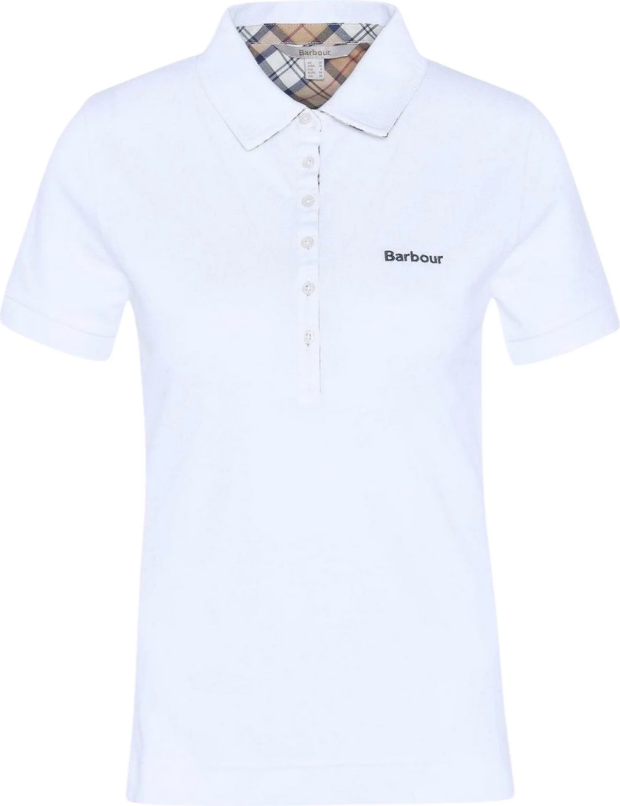 Maicë polo për femra Barbour Portsdown LML0634, e bardhë [Madhësia: 10]