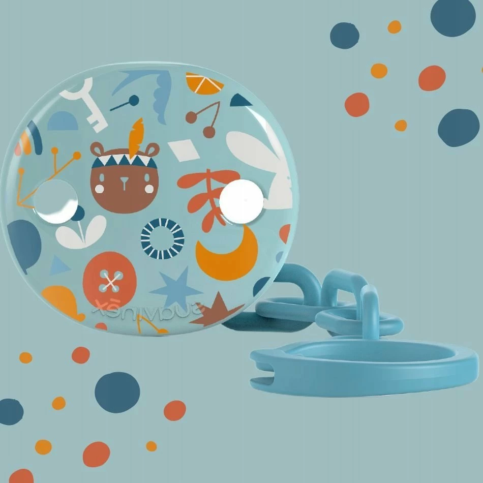 Kapëse biberoni Forofis Forest, BPA-free, blu